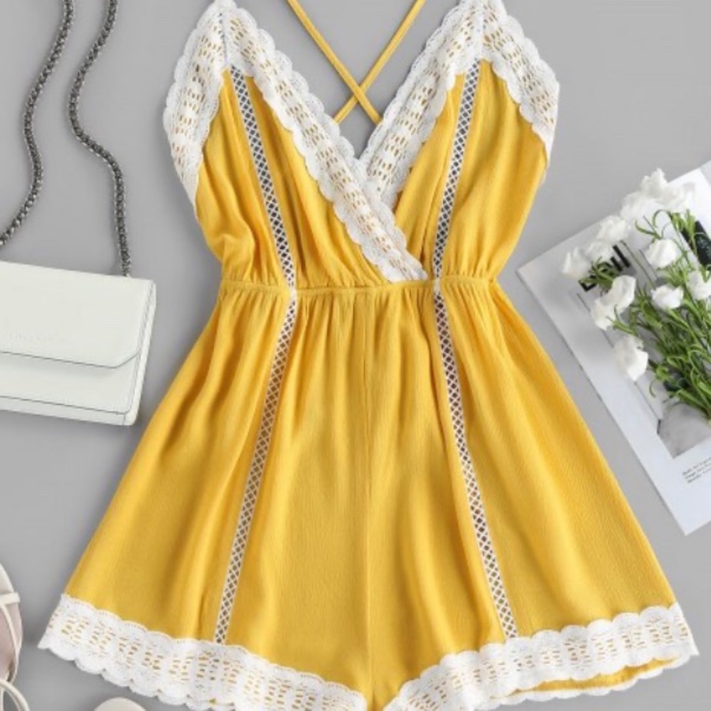 Super cute yellow romper